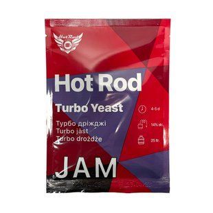 Спиртові турбо дріжджі Hot Rod Jam на 25 л (69 г) для фруктових браг 9956245 фото